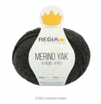 Пряжа  Schachenmayr Merino Yak (07512) антрацитовый меланж