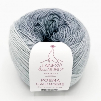 Пряжа Laines du Nord Poema Cashmere 55 серый