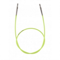 Лески Knit Pro 60 см готовая длина вместе со спицами  (зеленая леска)
