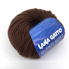 Пряжа   Lana  Gatto  Maxi Soft 10040  (коричневый )