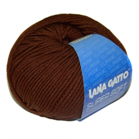 Пряжа Lana  Gatto  Super  Soft  10040 (шоколад)