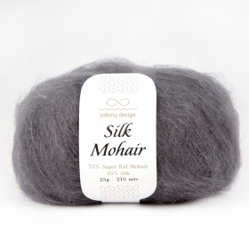 Пряжа Infinity Design Silk Mohair 1053 dark gray
