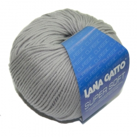 Пряжа Lana  Gatto  Super  Soft  12504 (жемчужно-серый)