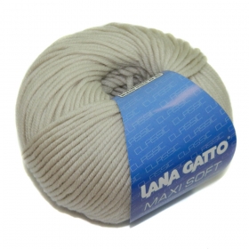 Пряжа Lana  Gatto  Maxi Soft  13701 (жемчужно-бежевый)