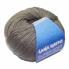 Пряжа Lana  Gatto  Super  Soft  13777 (серовато-оливковый)