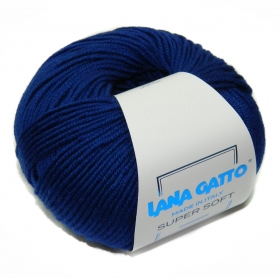 Пряжа Lana  Gatto  Super  Soft  14339  (Яркий т. синий)