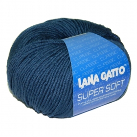 Пряжа Lana  Gatto  Super  Soft  5522 (синий кобальт)