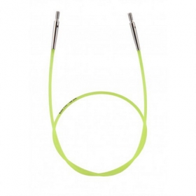 Лески Knit Pro 60 см готовая длина вместе со спицами  (зеленая леска)