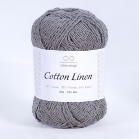 Пряжа Infinity Design Cotton Linen 6030 light grey