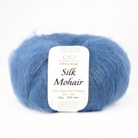 Пряжа Infinity Design Silk Mohair 6364 dark blue