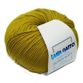 Пряжа  Lana  Gatto  Super  Soft 8564 (светлый оливковый)