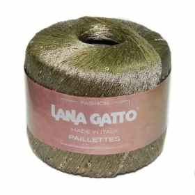 Пряжа  Lana  Gatto Paillettes  8600 (бронза)
