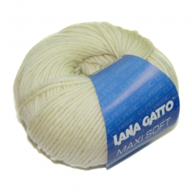 Пряжа   Lana  Gatto  Maxi Soft  978 (молочный)
