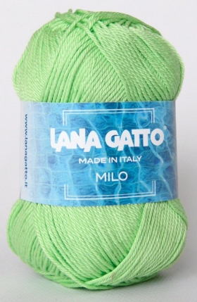 Пряжа Lana Gatto Milo 08703 светло-салатовый