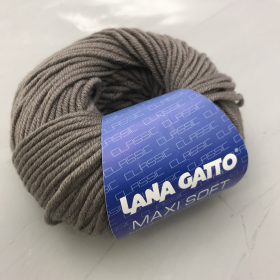 Пряжа Lana  Gatto  Maxi Soft  13777 (светлый серовато-оливковый)