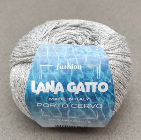 Пряжа Lana Gatto Porto Cervo 09229 серебро