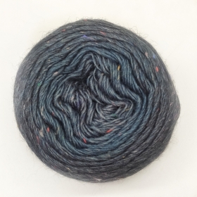 Пряжа Laines du Nord Poema Tweed 4, серый-т.синий-черный