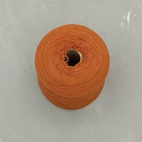 Пряжа в бобинах кашемир 28009 приглущенный оранжевый