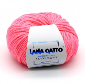 Пряжа Lana Gatto Maxi Soft A0900 розовый