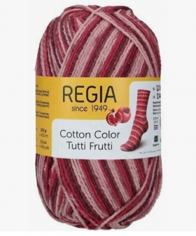 Пряжа  Cotton Tutti Frutti Color  Schachenmayr Regia 02422 Гранат