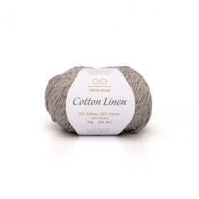Пряжа Infinity Design Cotton Linen 3820 real grey