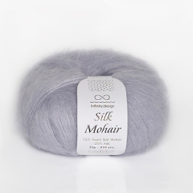 Пряжа Infinity Design Silk Mohair 7610 Lilac Grey
