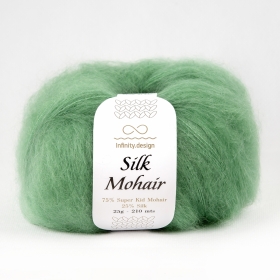 Пряжа Infinity Design Silk Mohair 8244 Green Grass