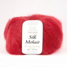 Пряжа  Infinity Design Silk Mohair 4554 Wine Red