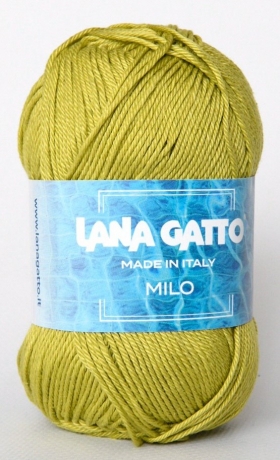 Пряжа Lana Gatto Milo 08705 оливковый