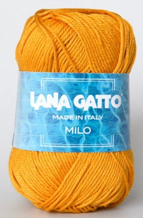 Пряжа Lana Gatto Milo 08701 оранжевый