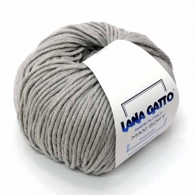 Пряжа Lana  Gatto  Maxi Soft  20741 (светло-серый меланж)