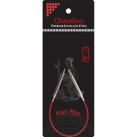 Спицы Knit Red ChiaoGoo металлические круговые 23 см 2,5 мм