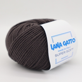 Пряжа Lana Gatto Super Soft 09426 (темно-коричневый)