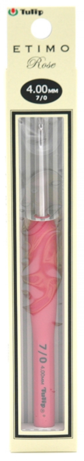 Крючок для вязания с ручкой "Etimo Rose" 4 мм