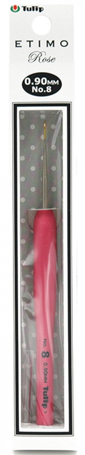 Крючок для вязания с ручкой "Etimo Rose" 0,9 мм