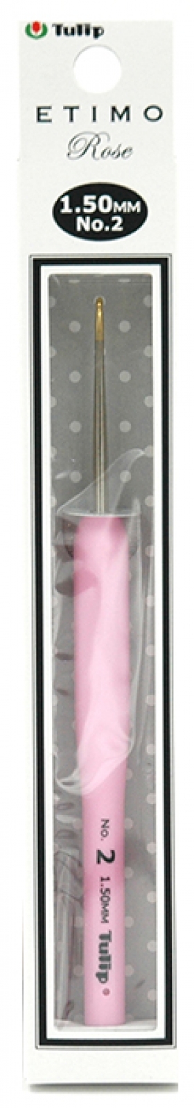 Крючок для вязания с ручкой "Etimo Rose" 1,5 мм